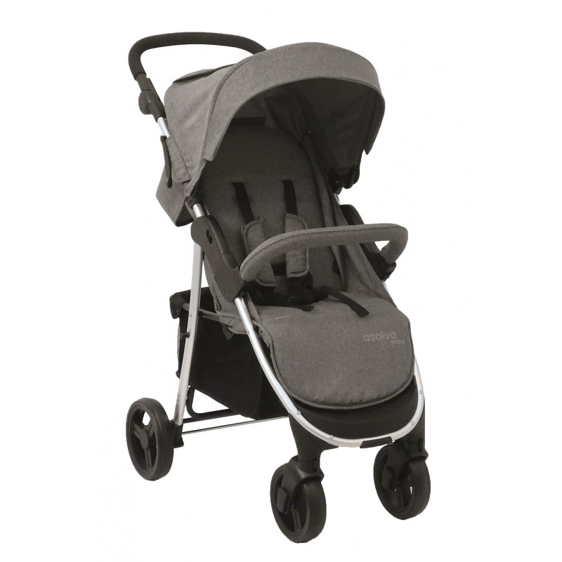 SILLA DE PASEO ASALVO AMÉRICA-PARÍS GRIS MELANGE SILLA DE PASEO ASALVO AMÉRICA-PARÍS GRIS MELANGE